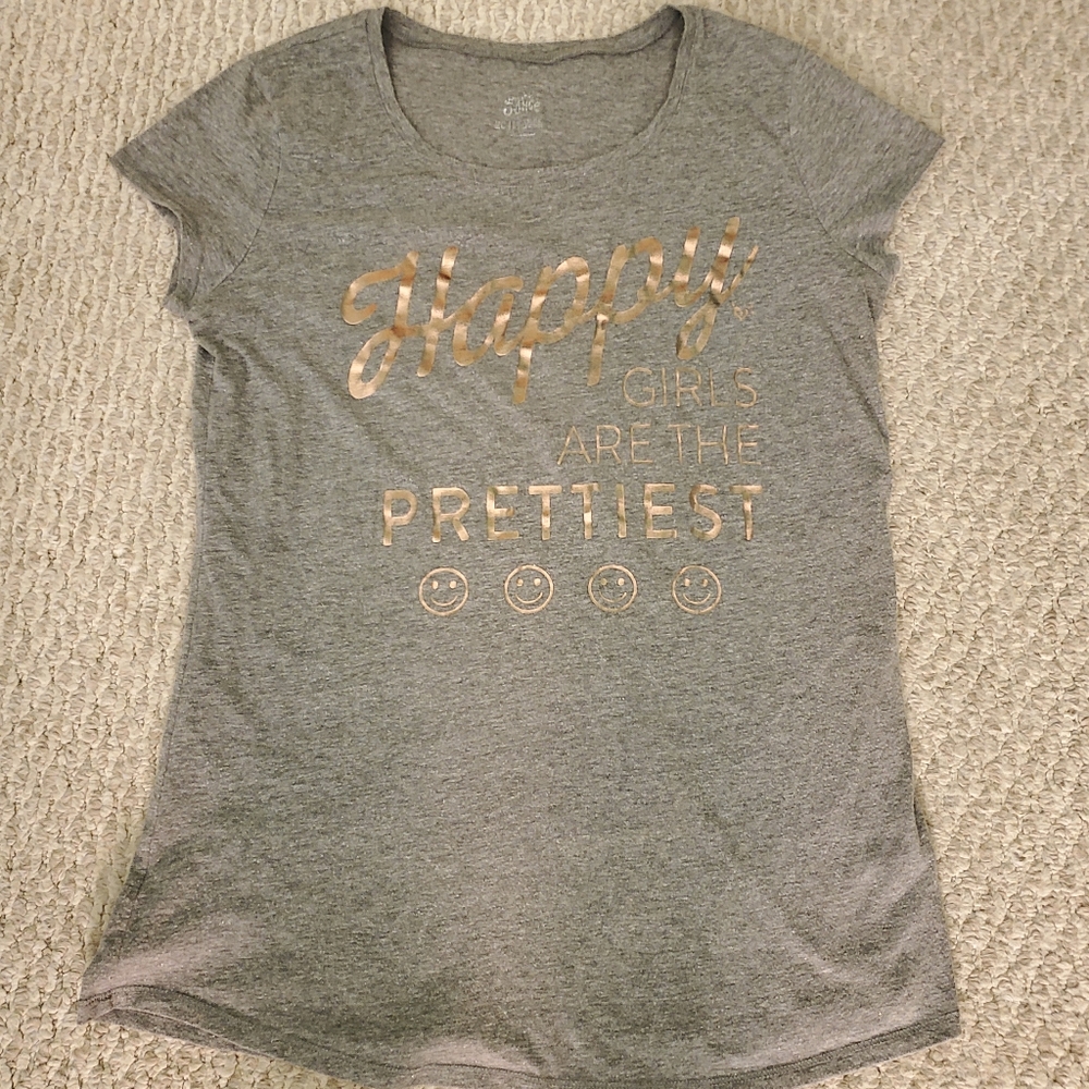 Junior's HAPPIEST GIRLS ARE THE PRETTIEST Tee
